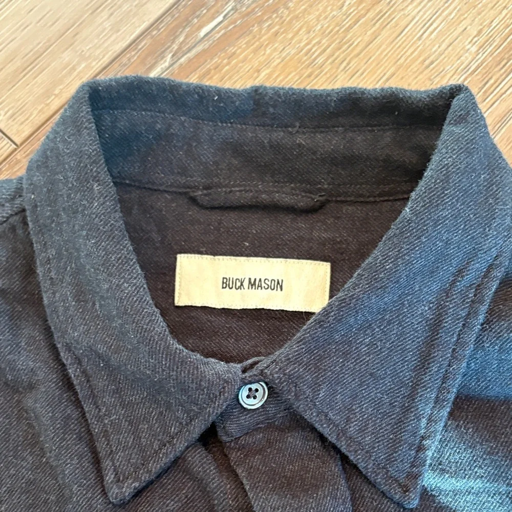 Buck Mason Black Casual Button Down Shirt - Picture 2 of 3